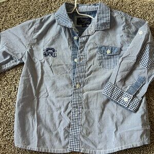 MAYORAL Baby Boy Button Up ~ sz 9 mo (see description)